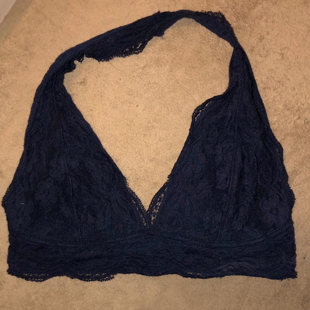 Navy‎ Halter Bralette Size M Pins and Needles